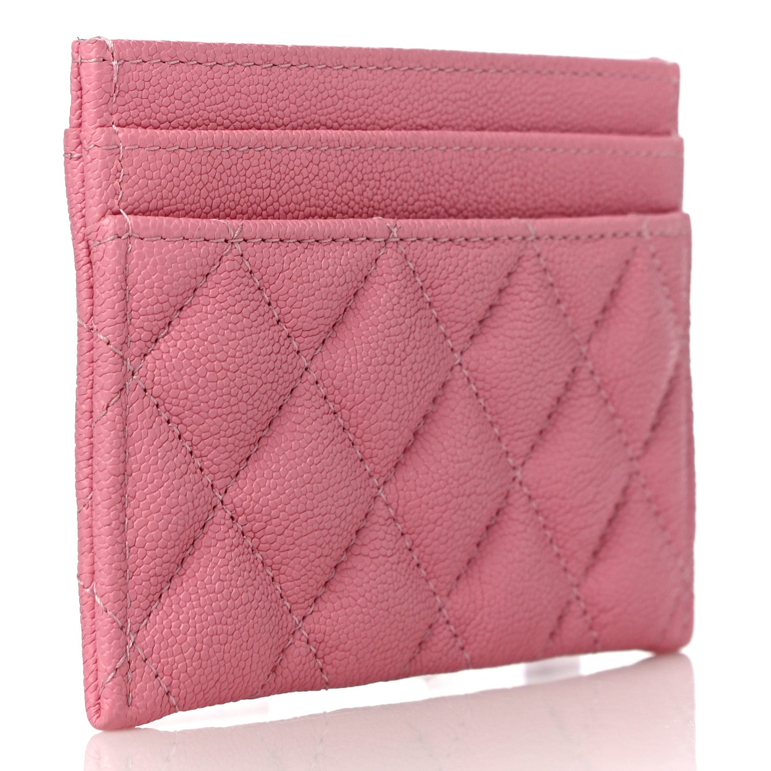 Chanel Caviar Quilted Boy Card Holder Pink 3 of 11