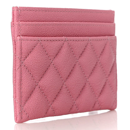 Chanel Caviar Quilted Boy Card Holder Pink 3 of 11