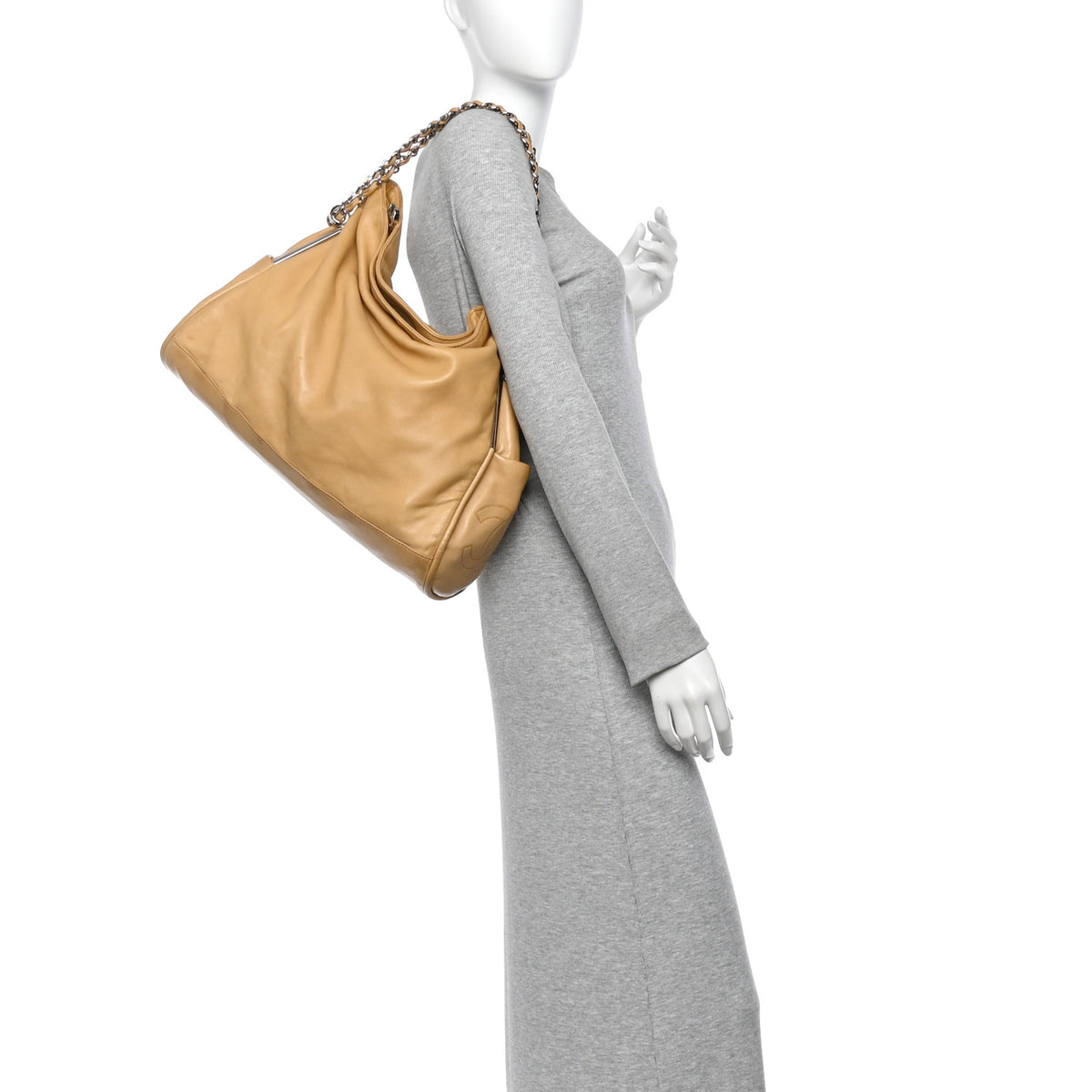 Chanel Lambskin Large Ultimate Soft Tote Beige 2 of 10