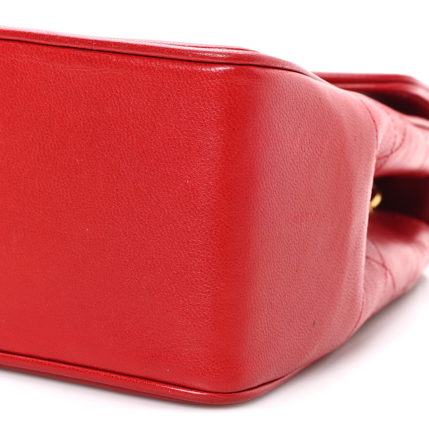 Chanel Lambskin Quilted Small Single Flap Red 11 of 11