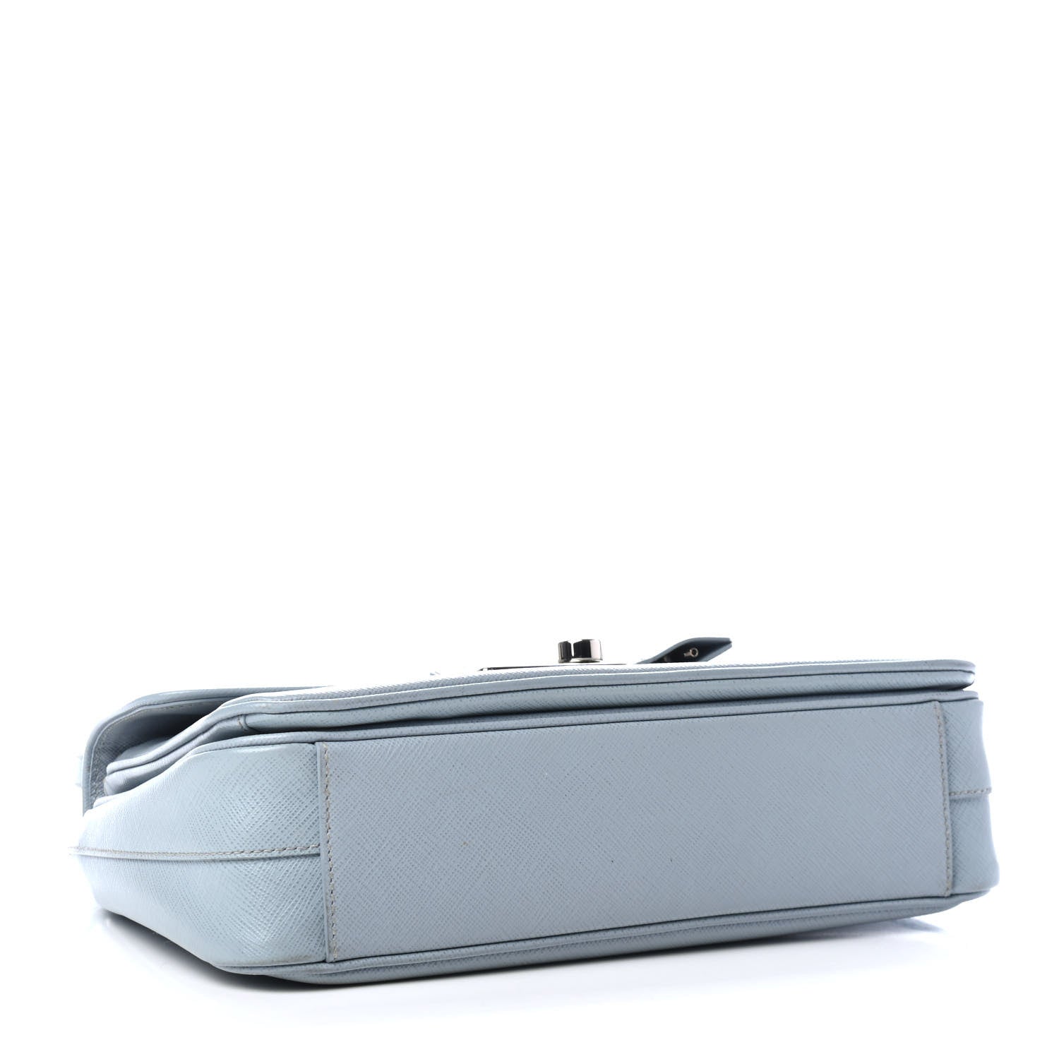 Prada Saffiano Lux Sound Top Handle Light Blue 3 of 4