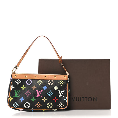 Louis Vuitton Monogram Multicolor Pochette Accessories Black 11 of 11