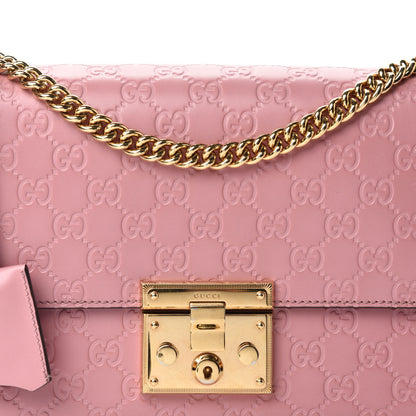 Gucci Guccissima Signature Medium Padlock Shoulder Bag Rose Baby Candy 10 of 10