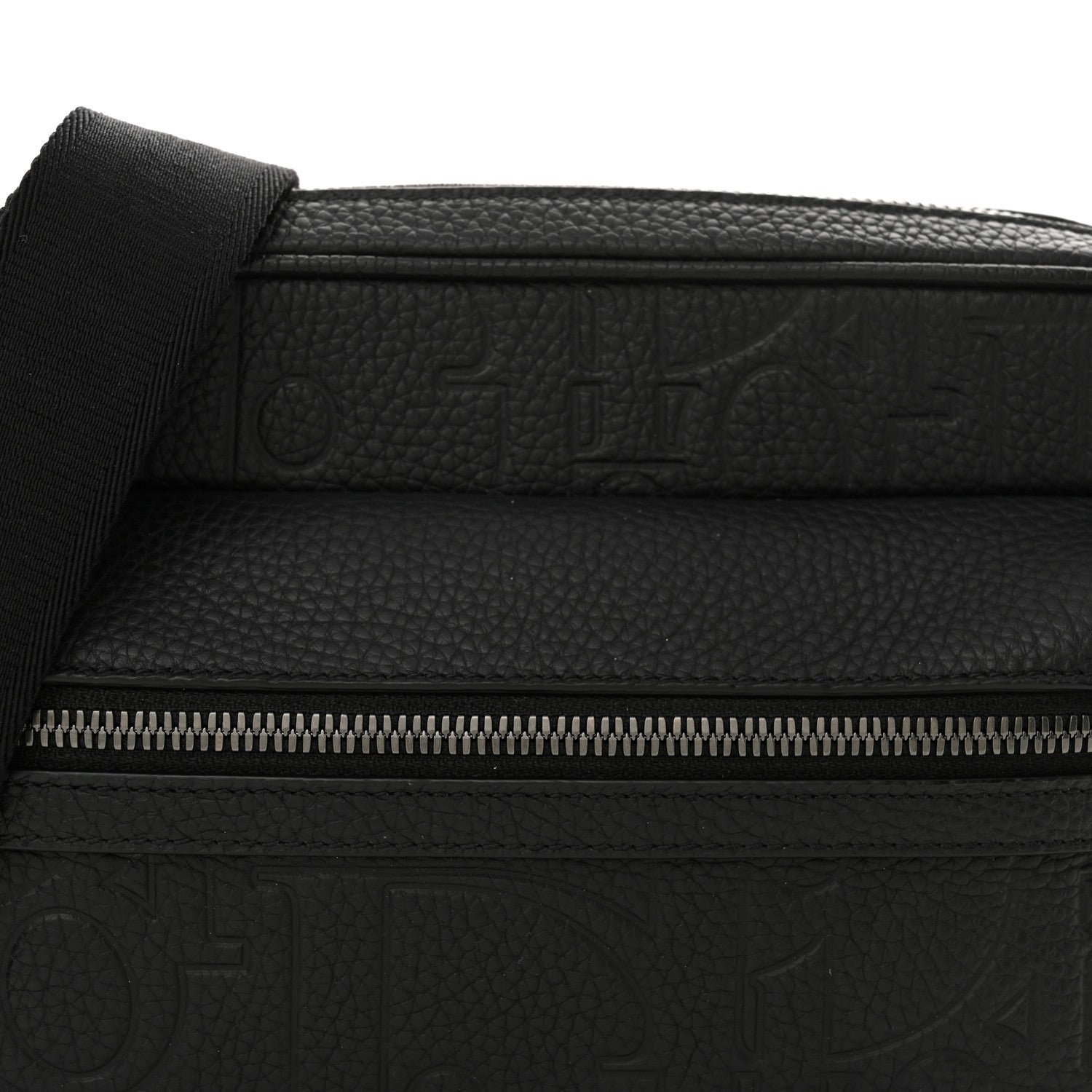 Christian Dior Grained Calfskin Embossed Dior Gravity Rider Zipped 2.0 Messenger Black 8 of 12