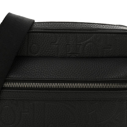 Christian Dior Grained Calfskin Embossed Dior Gravity Rider Zipped 2.0 Messenger Black 8 of 12