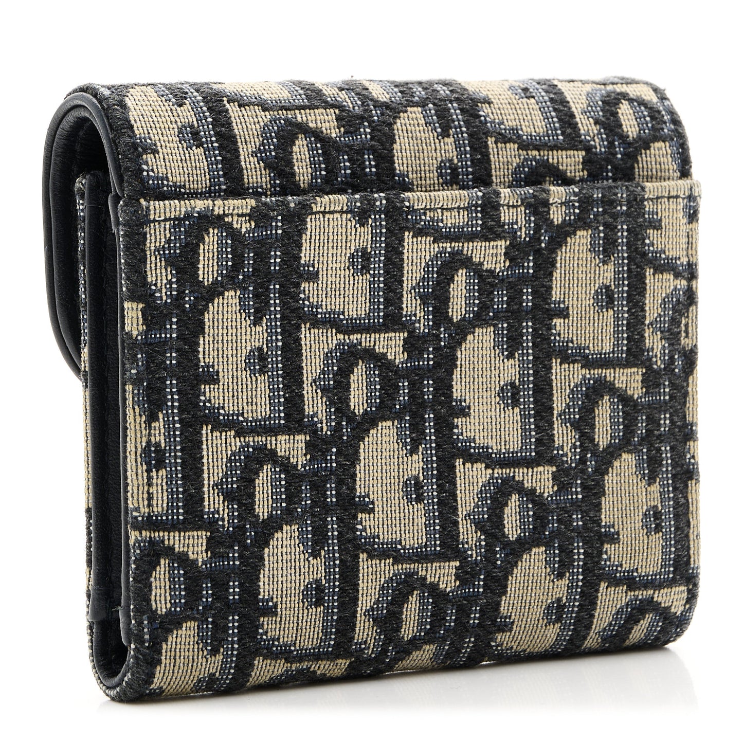Oblique Saddle Lotus Wallet Blue