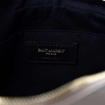 Saint Laurent Calfskin Matelasse Monogram Lou Camera Bag Dark Beige 8 of 10