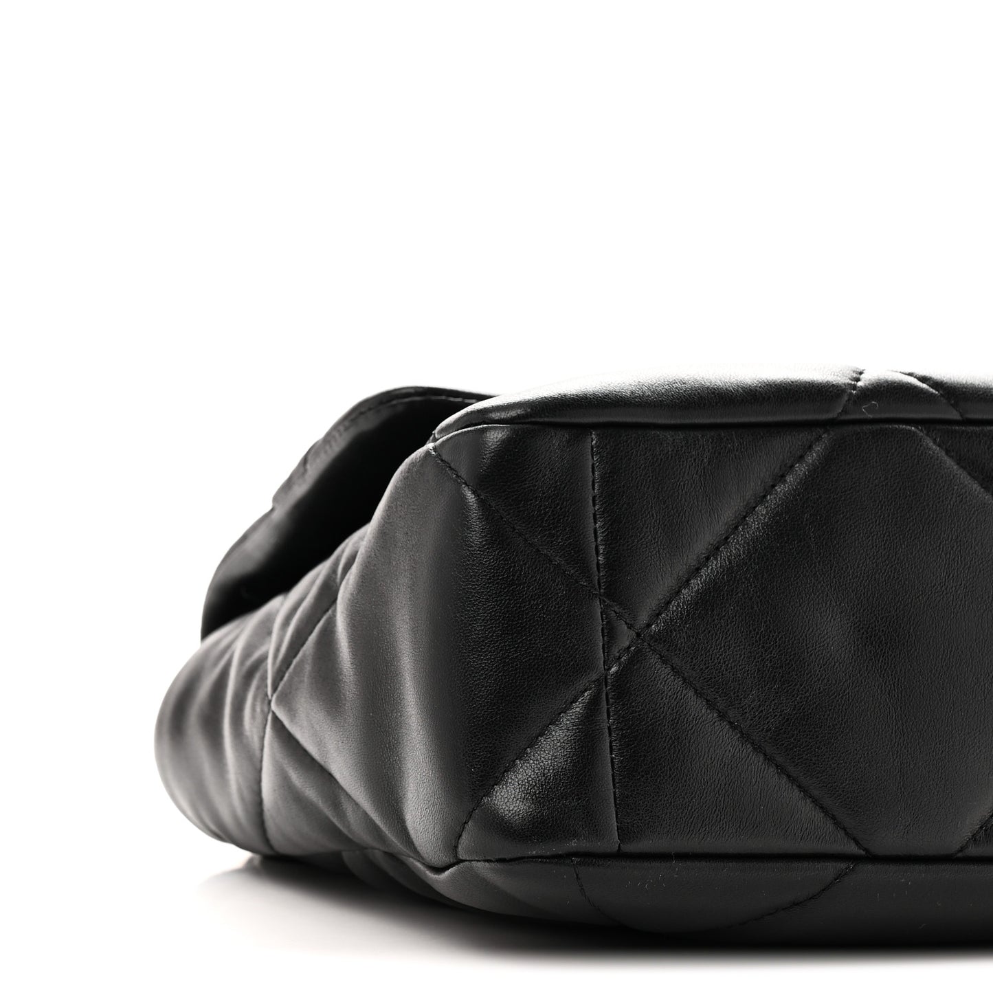 Lambskin Quilted Large Chanel 19 Flap Black