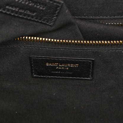Saint Laurent Linen Calfskin Rive Gauche Tote Natural 6 of 11