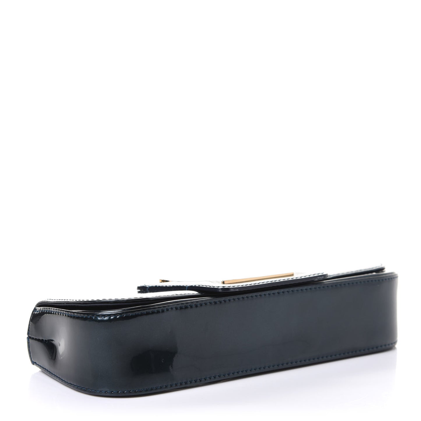 Patent Sobe Clutch Blue Nuit
