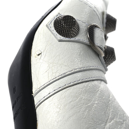 Balenciaga Agneau Arena Cagole 90mm Boots 40 Optic White Silver 11 of 14