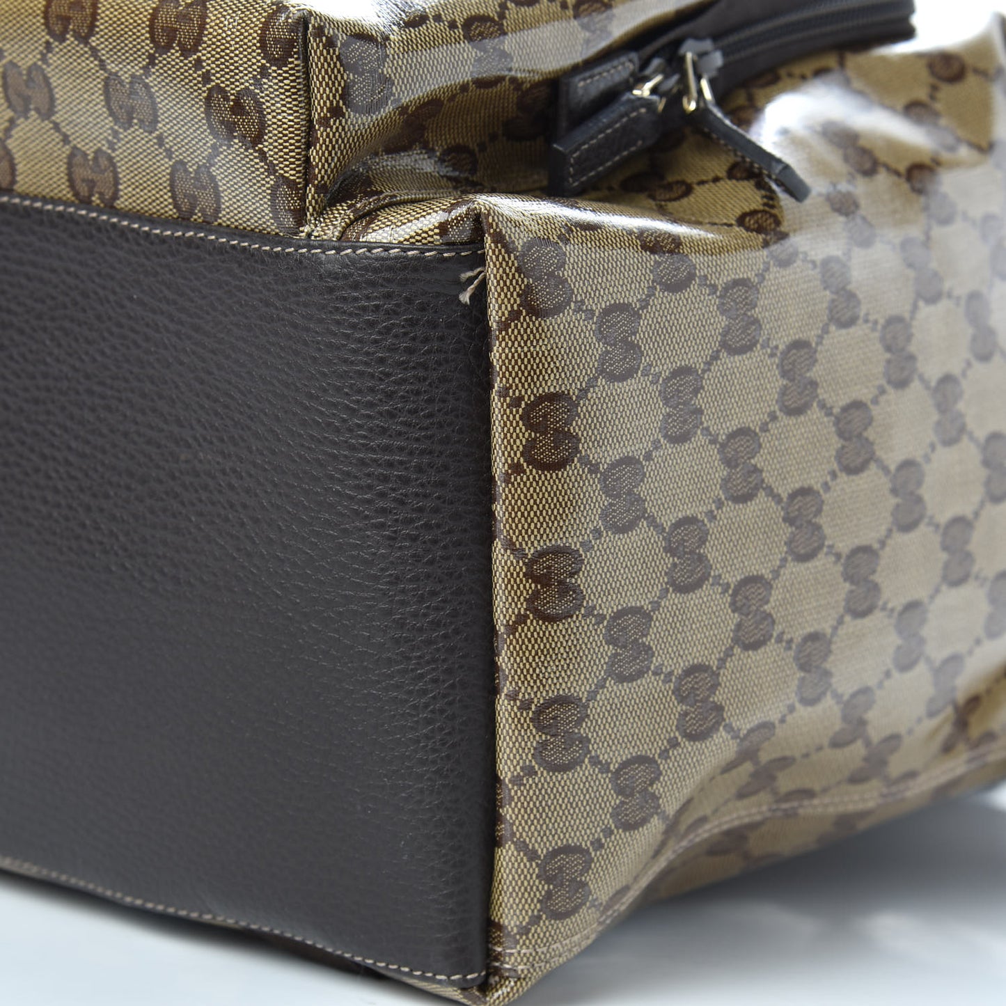 Crystal Monogram Backpack Dark Brown