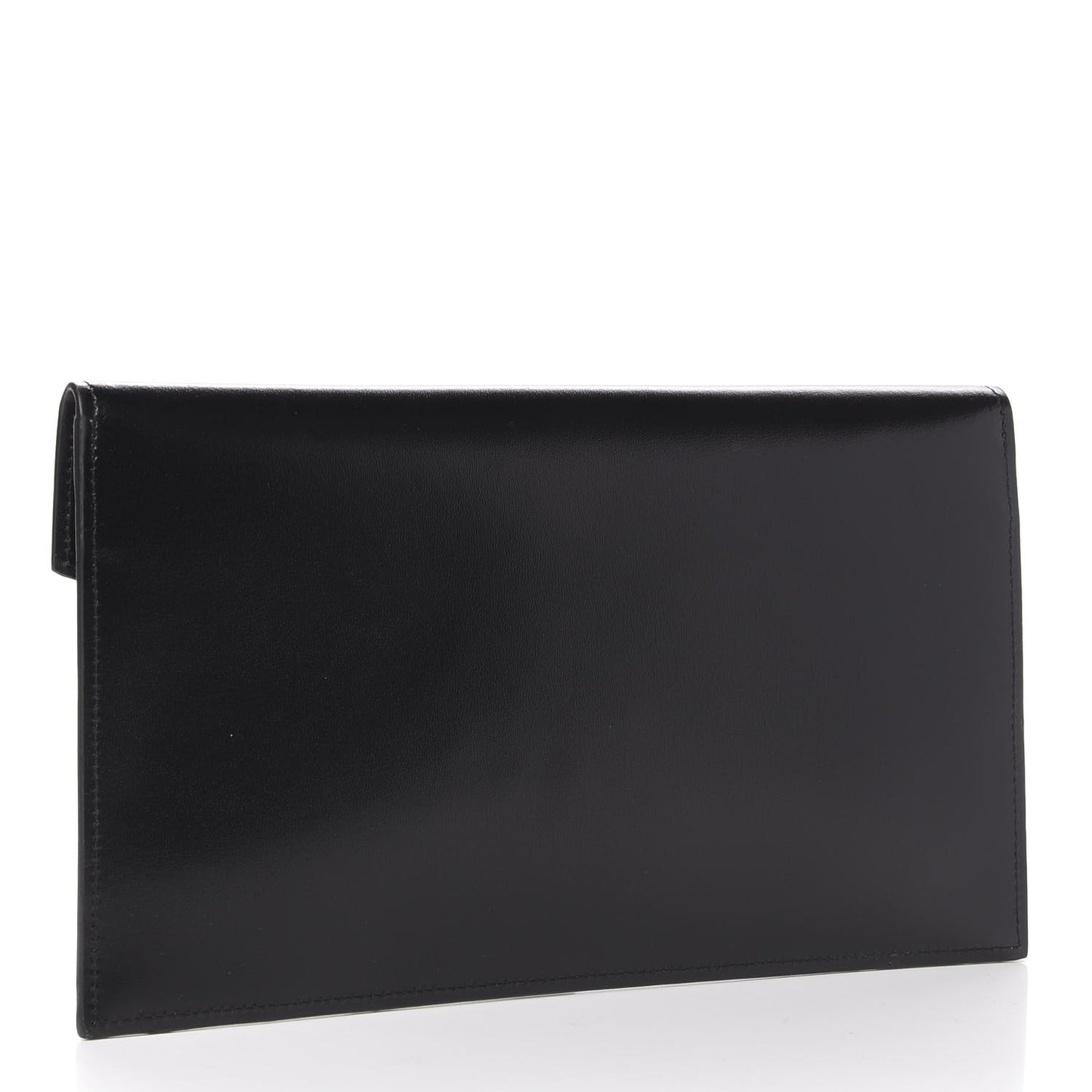 Smooth Shiny Calfskin Monogram Uptown Pouch Black