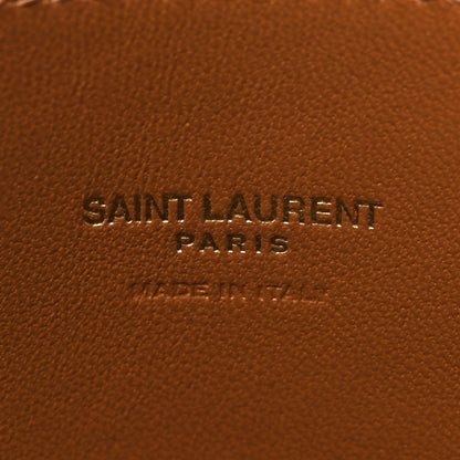 Saint Laurent Smooth Calfskin Suede Medium Reversible Monogram Kate Satchel Light Ochre 9 of 14