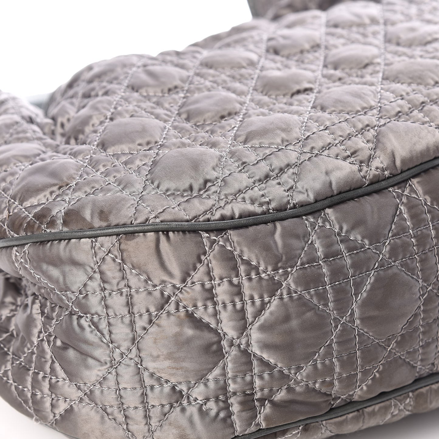 Nylon Cannage Tote Gray