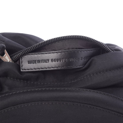 Balenciaga Sport Nylon Logo Embroidered Wheel Belt Bag Black White 7 of 10
