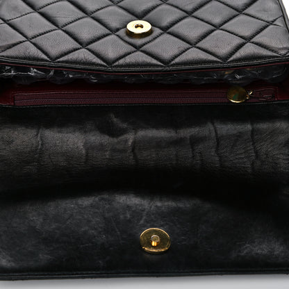 Chanel Lambskin Quilted CC Flap Shoulder Bag Black 8 of 14