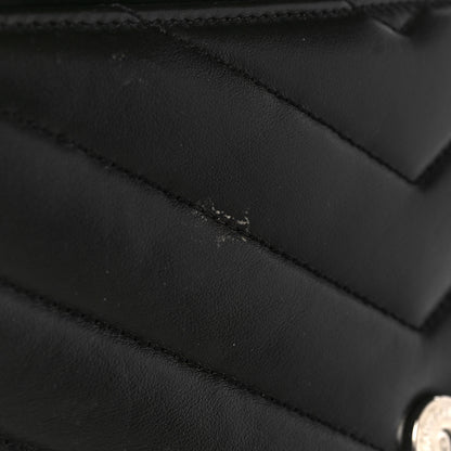 Saint Laurent Calfskin Y Quilted Monogram Medium Loulou Chain Satchel Black 10 of 11