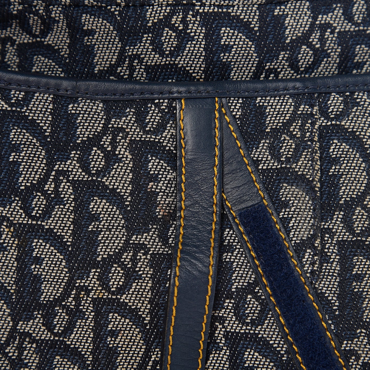 Monogram Saddle Bag Blue