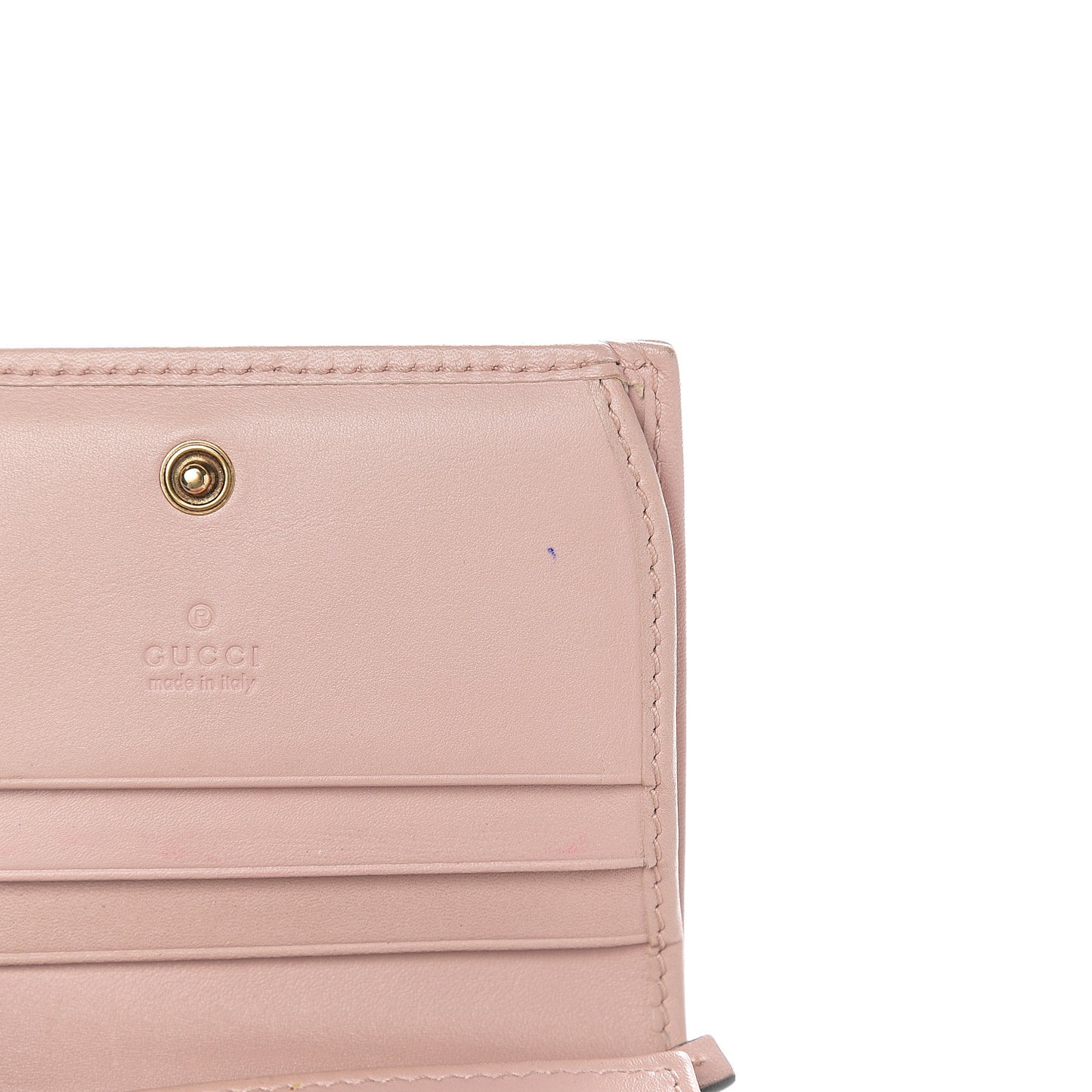 Calfskin Matelasse GG Marmont Card Case Wallet Perfect Pink