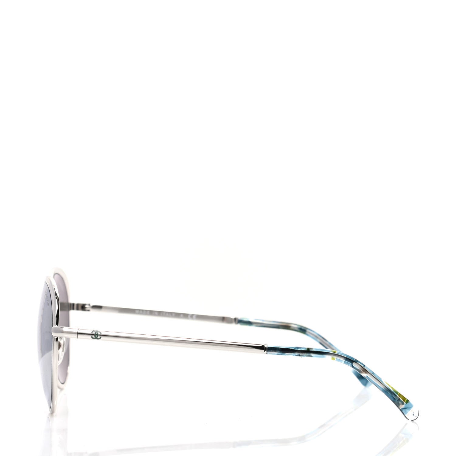 Chanel Metal Spring Round Sunglasses 4206 Silver 3 of 8