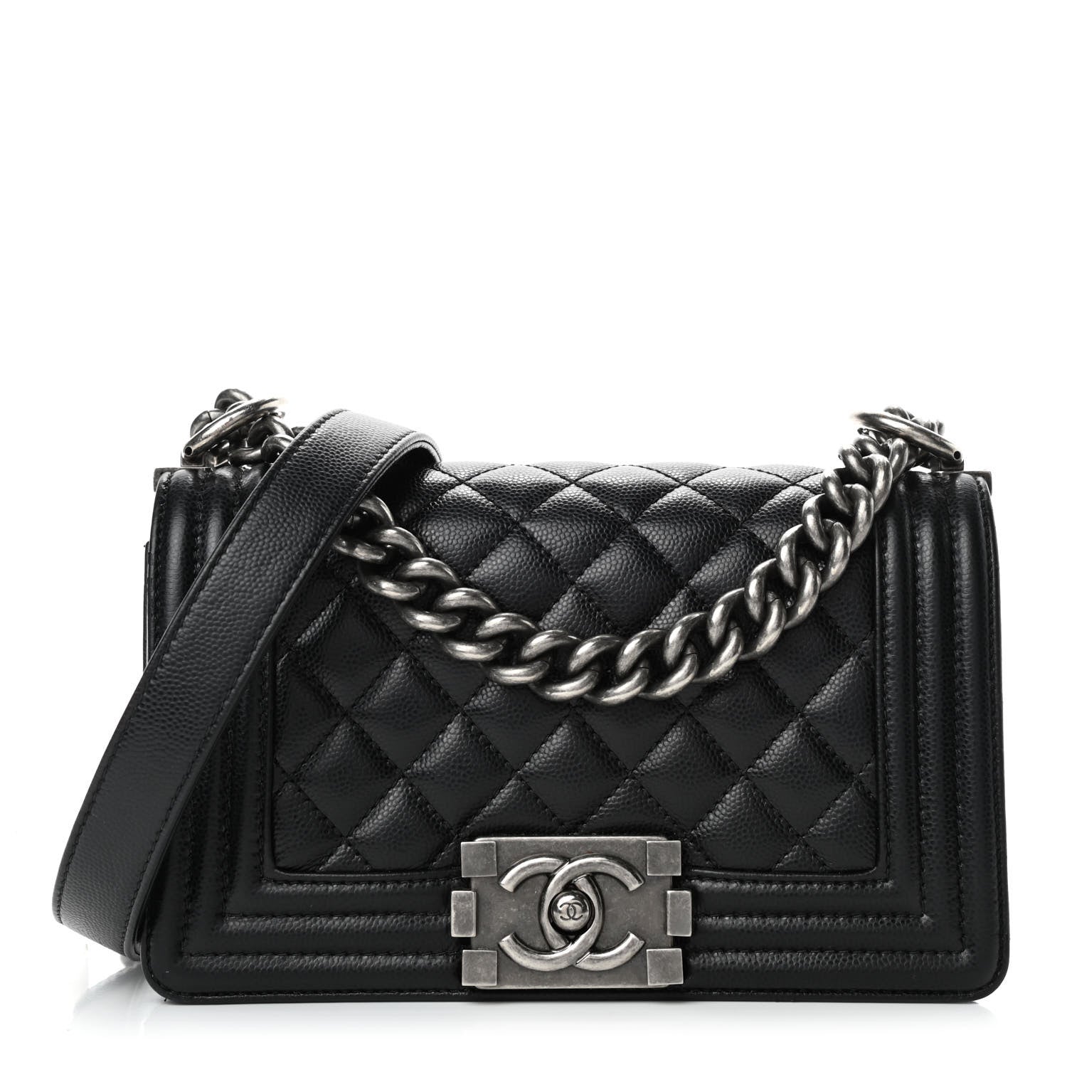 Chanel Caviar Quilted Small Boy Flap Black 1 of 5