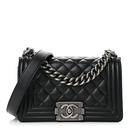 Chanel Caviar Quilted Small Boy Flap Black 1 of 5