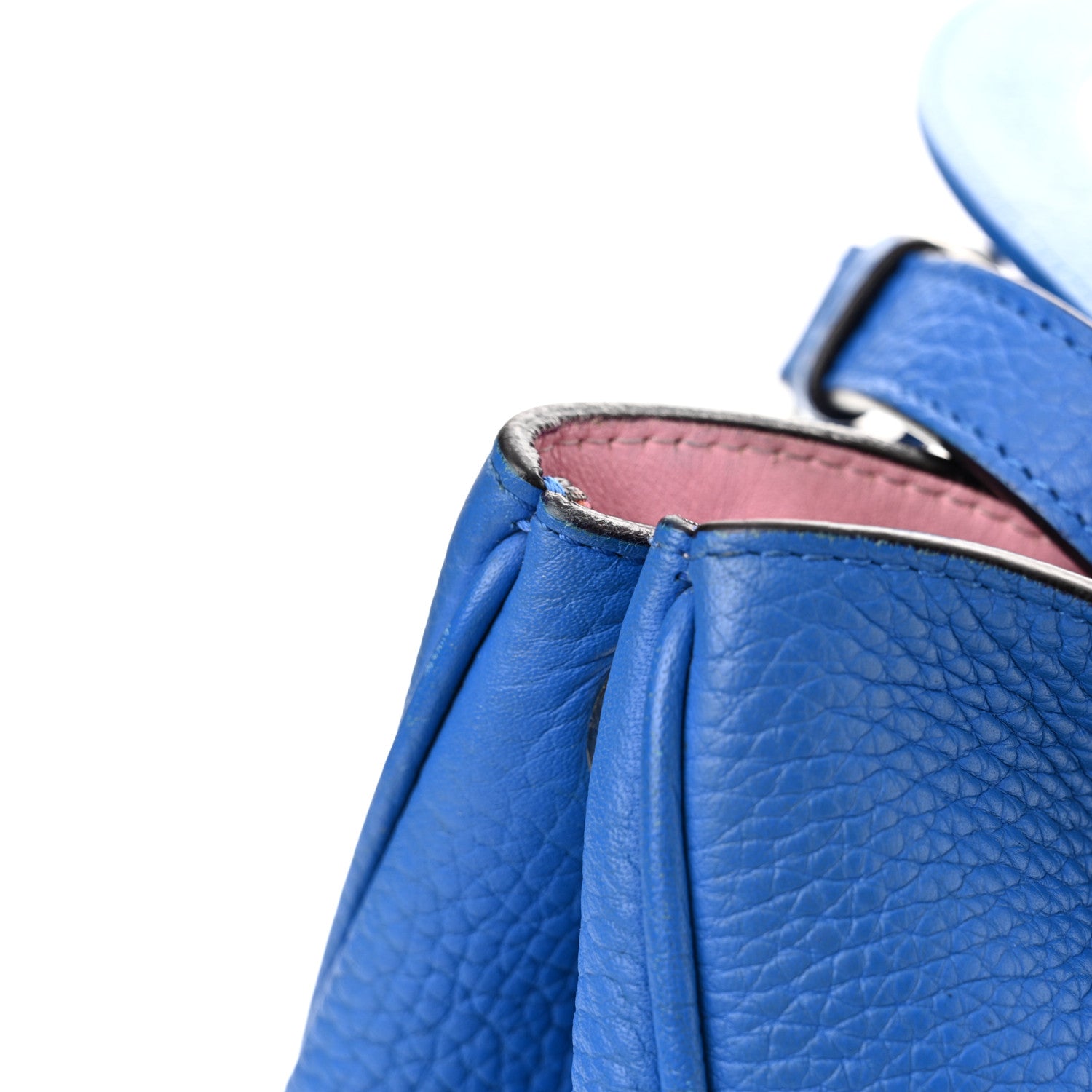 Christian Dior Bullcalf Medium Diorissimo Tote Bleu Nosy Rose Tendre 16 of 18