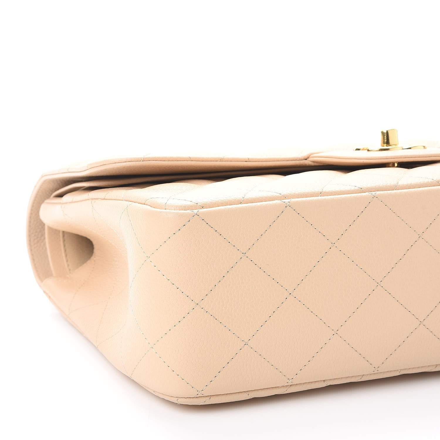 Chanel Caviar Quilted Jumbo Double Flap Beige Clair 15 of 17