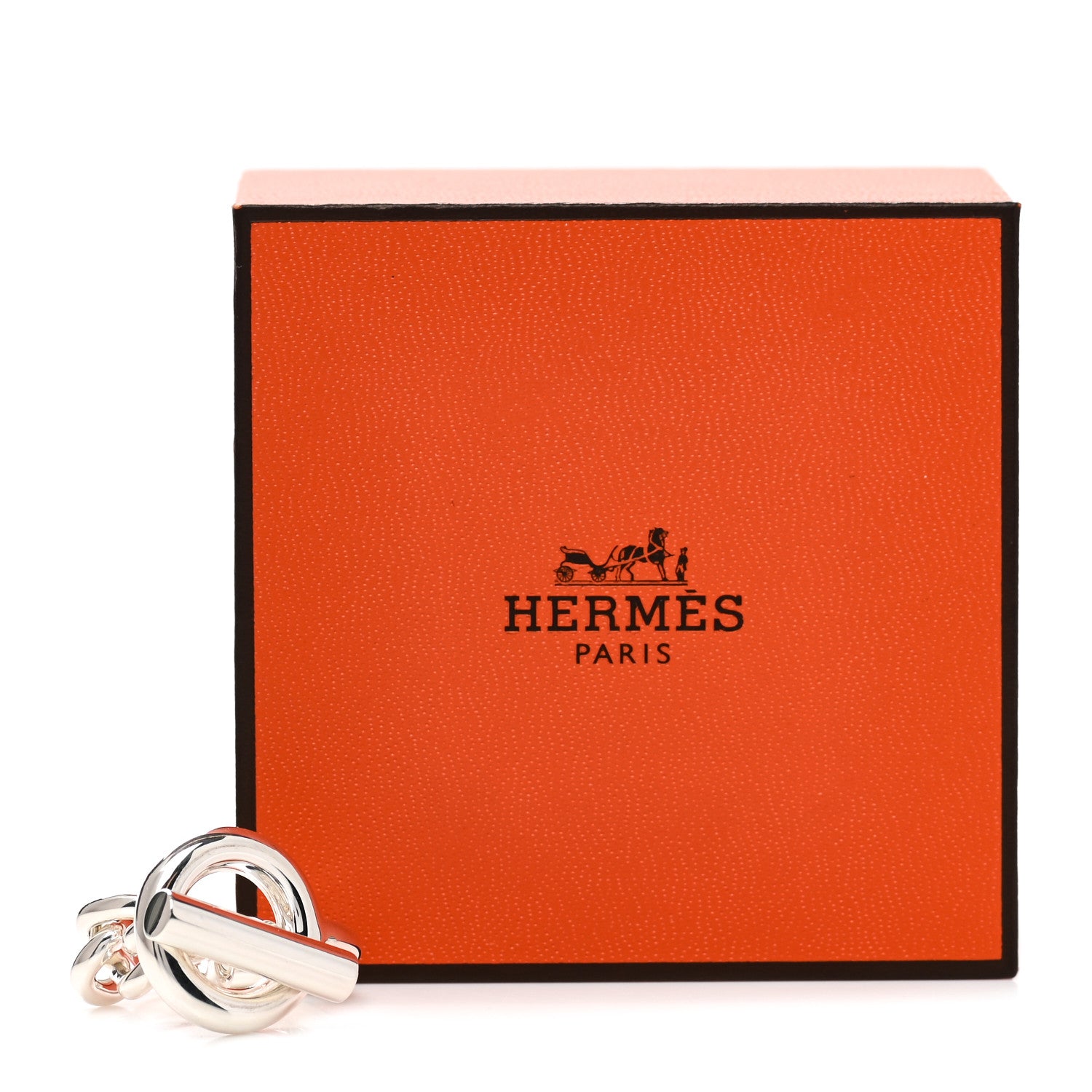 Hermes Sterling Silver GM Croisette Ring 51 5.75 5 of 5