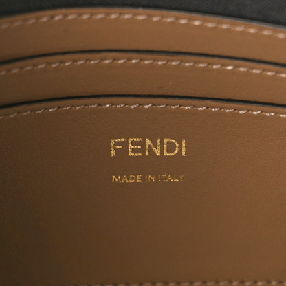 Fendi Fabric Jacquard Vitello Grace FF 1974 Baguette Pouch Tobacco Moro Sand 6 of 10