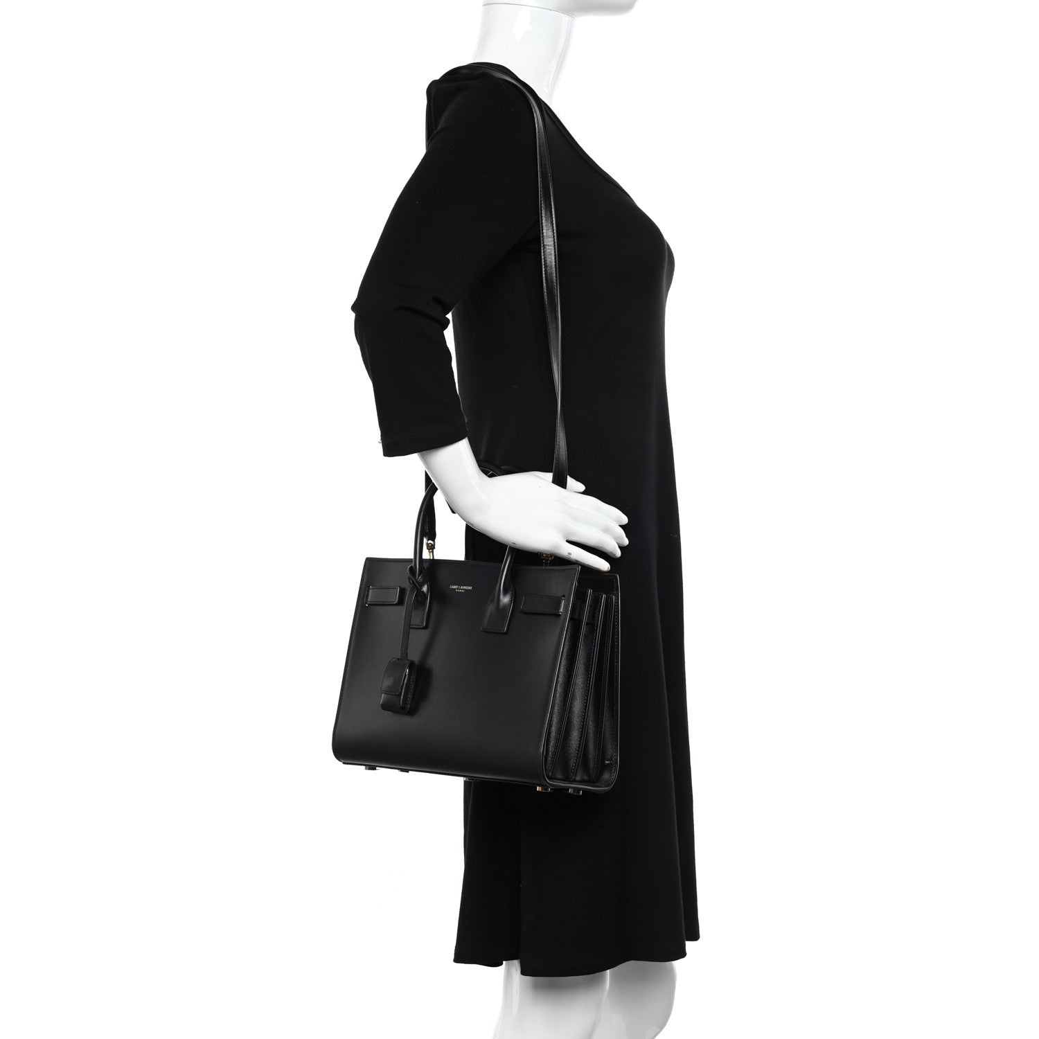 Saint Laurent Calfskin Baby Sac De Jour Black 2 of 9