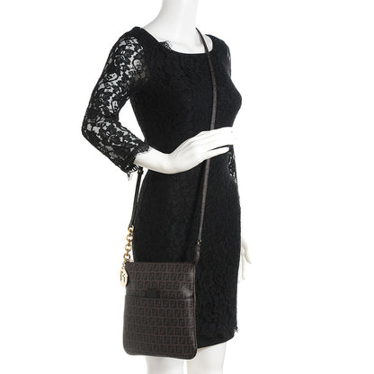 Fendi Zucchino Spalmati Forever Small Crossbody Moro Black 2 of 10