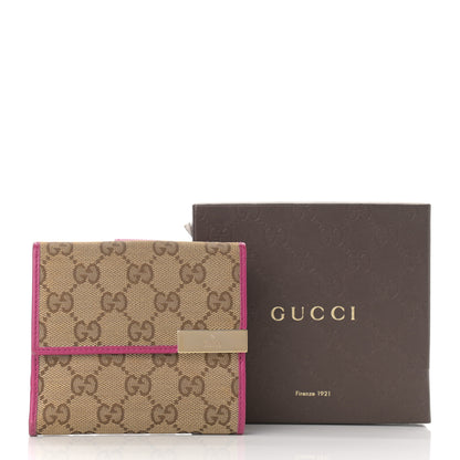 Gucci Monogram Dice French Flap Wallet Fuchsia 10 of 10