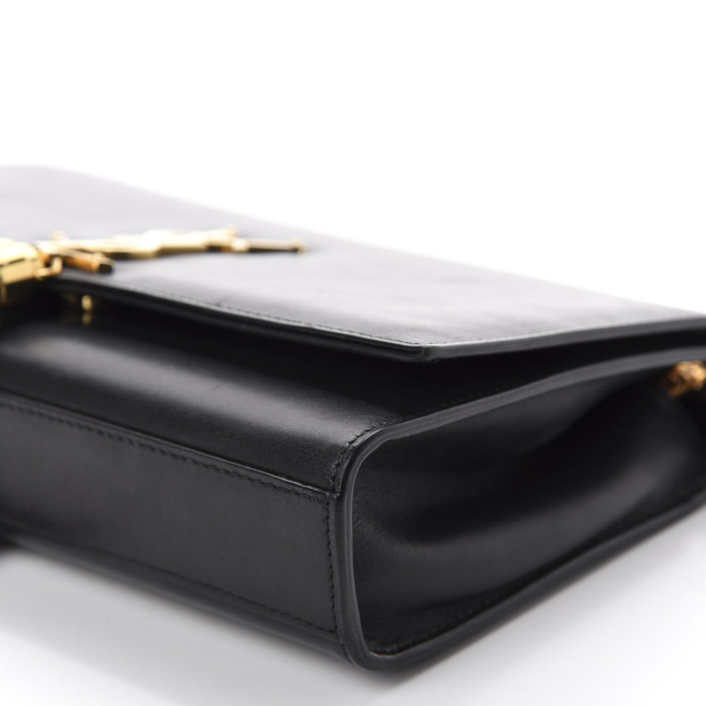 Smooth Calfskin Medium Classic Monogram Kate Tassel Satchel Black