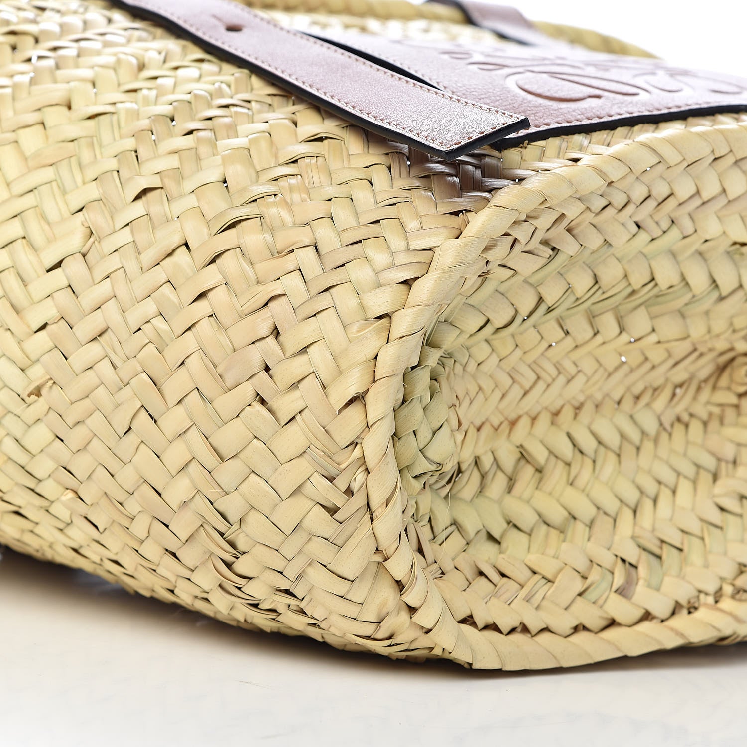 Loewe Raffia Basket Tote Bag Natural Tan 7 of 9