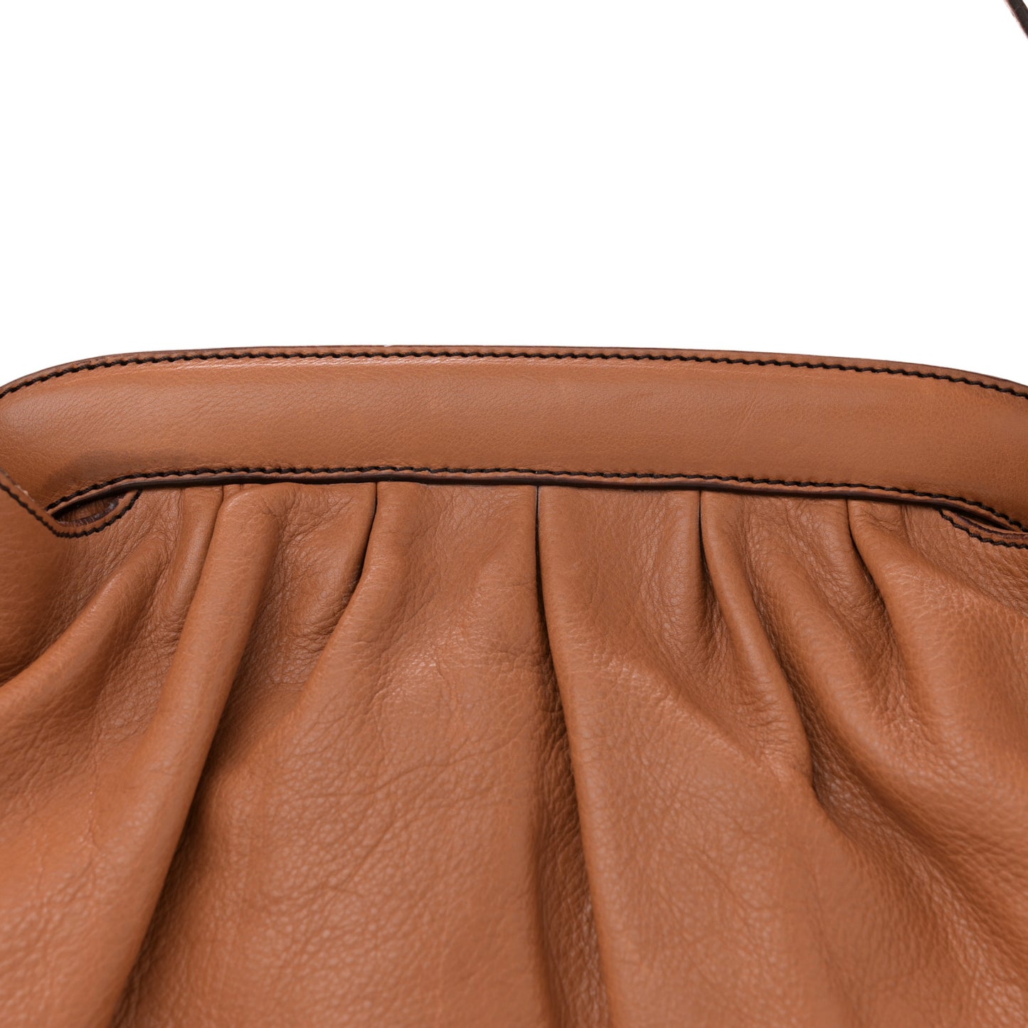 Grained Calfskin Doctor B Hobo Bag Cognac
