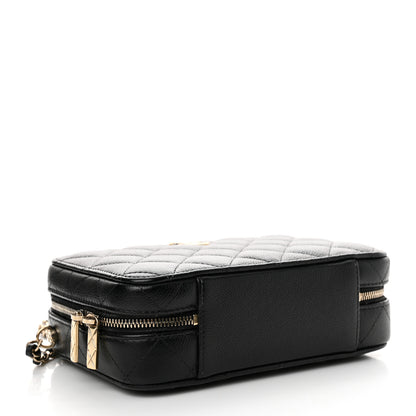 Chanel Caviar Quilted Vanity Case Black 5 of 12