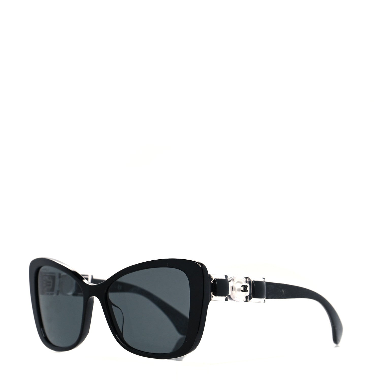 Chanel Acetate Pearl Butterfly Sunglasses 5445-H Black 1 of 7