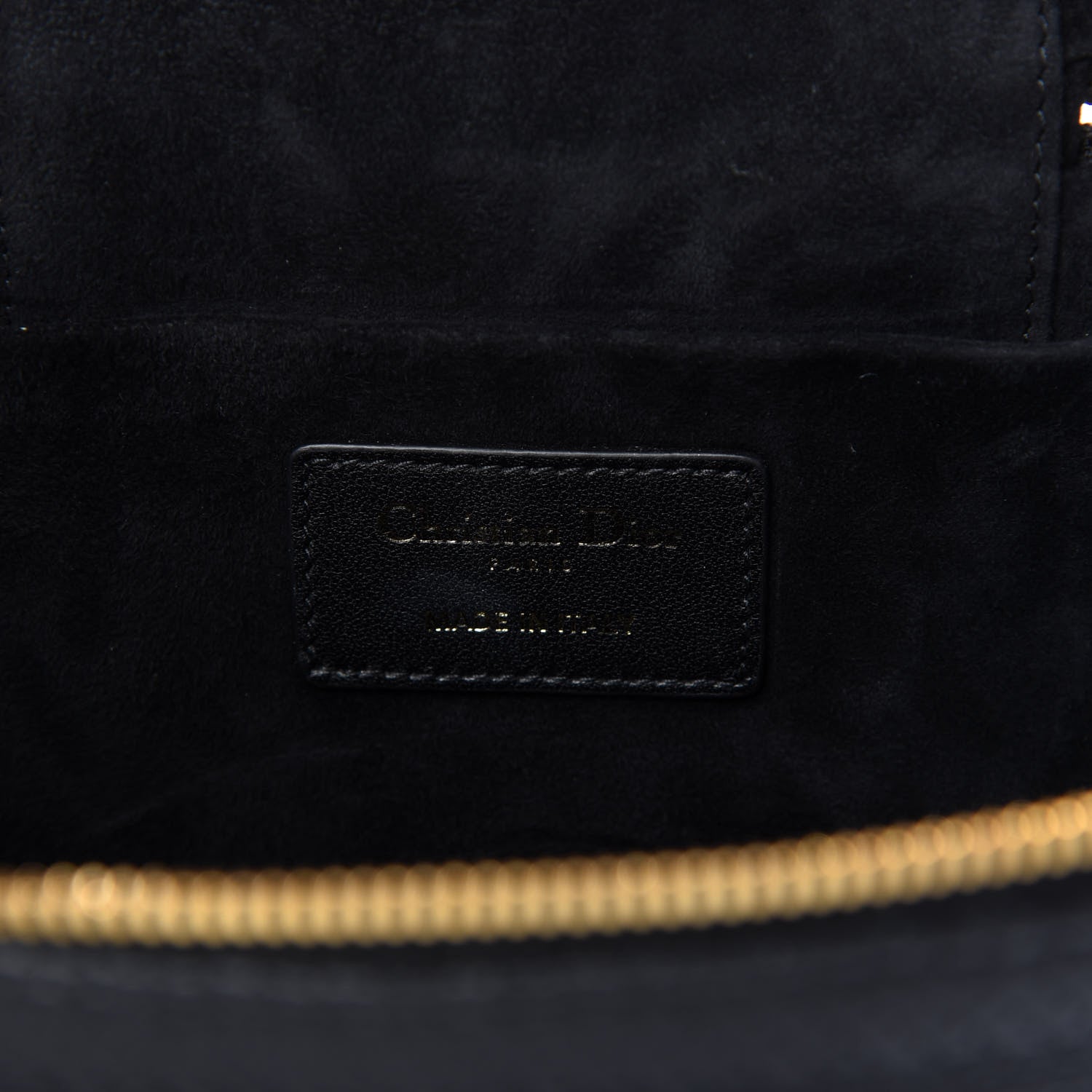 Christian Dior Lambskin Cannage Small Diortravel Vanity Case Black 8 of 8