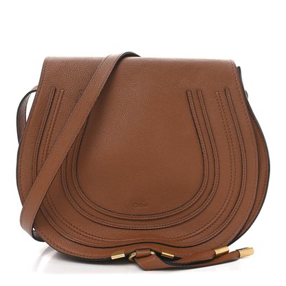 Chloe Calfskin Medium Marcie Round Crossbody Bag Tan 1 of 10
