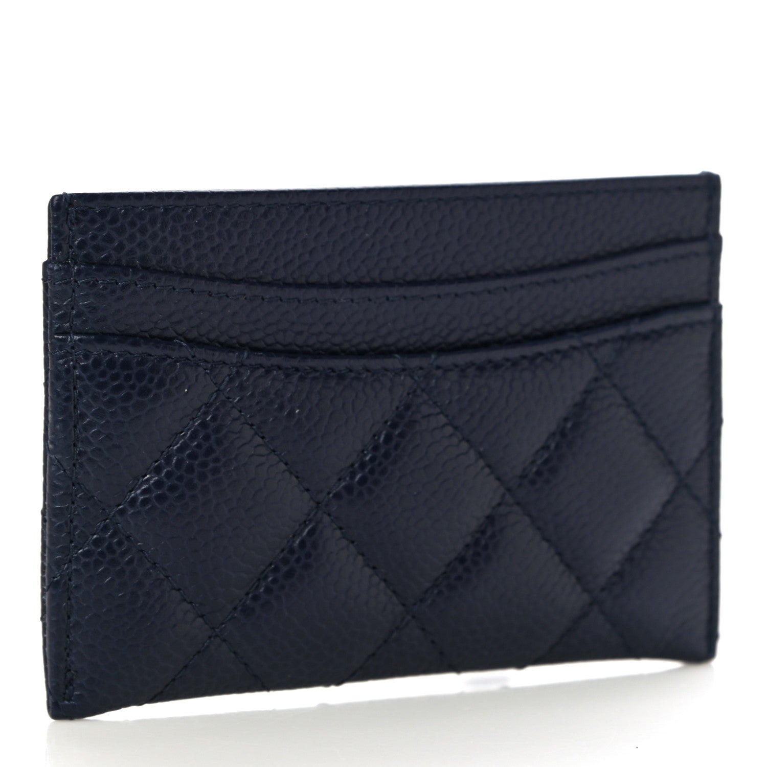 Chanel Caviar Quilted Card Holder Navy 3 of 11
