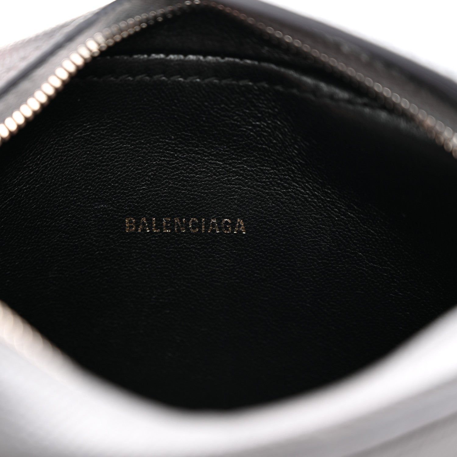 Balenciaga Grained Calfskin Logo XS Ville Camera Bag Gris Perle Fonce White 6 of 12