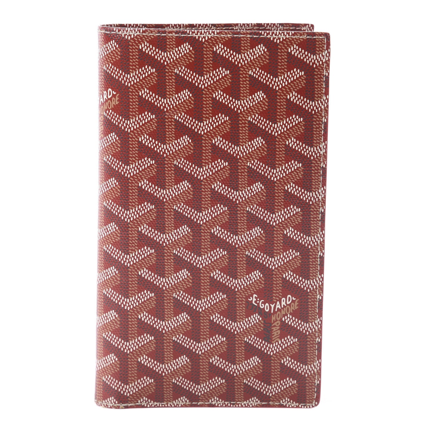 Goyardine Long Bi-Fold Wallet Red