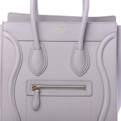 Celine Drummed Calfskin Micro Luggage Magnolia 7 of 12