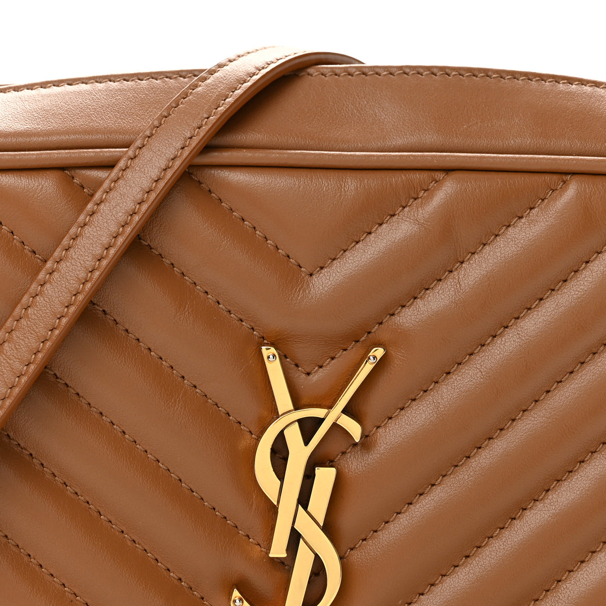 Calfskin Matelasse Monogram Lou Camera Bag Cinnamon