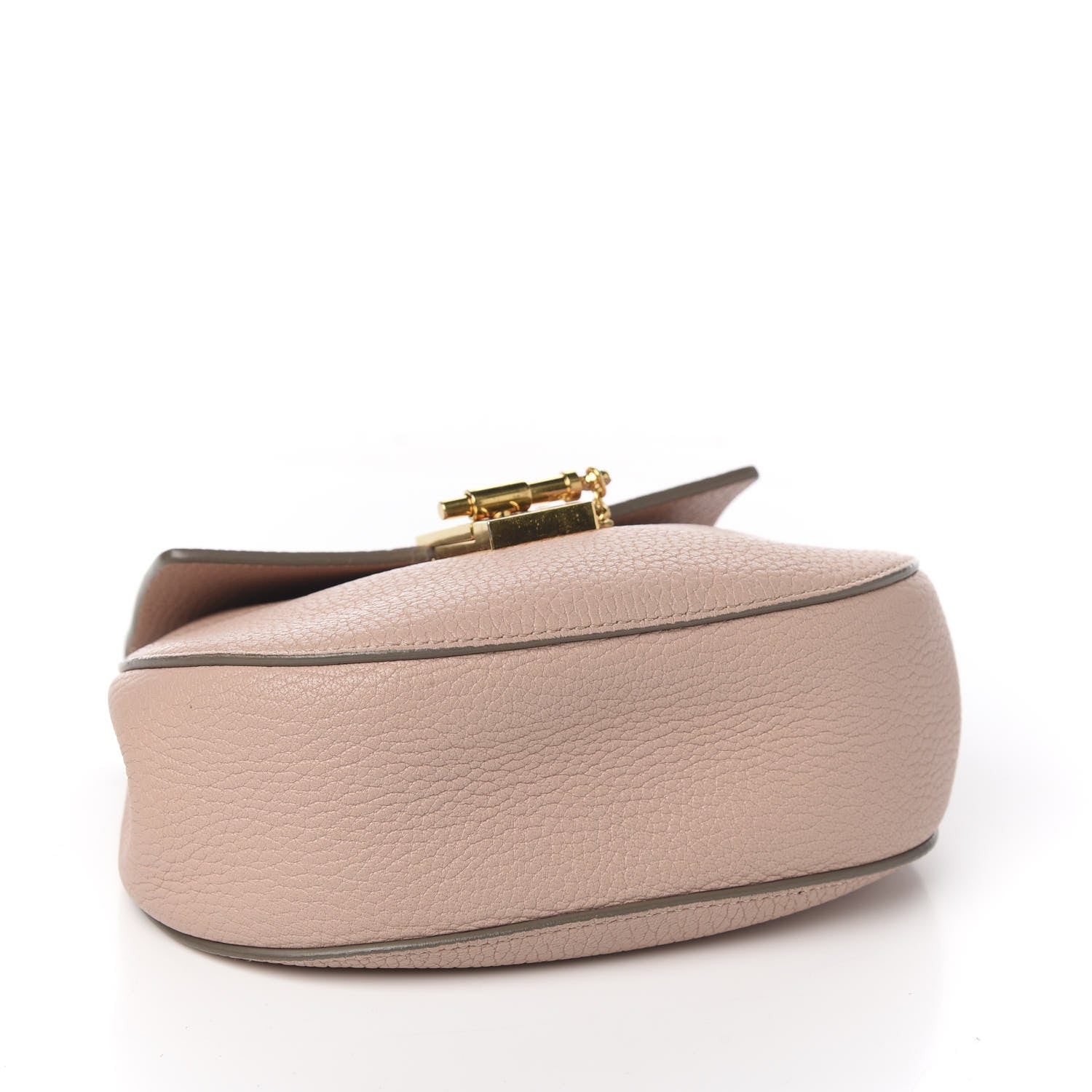 Chloe Grained Lambskin Mini Drew Shoulder Bag Cement Pink 3 of 8