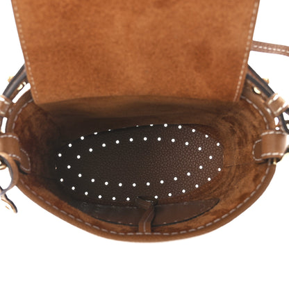 Delvaux Taurillon Mini Pin Daily Surpique Bucket Vegetal Ivory 4 of 10