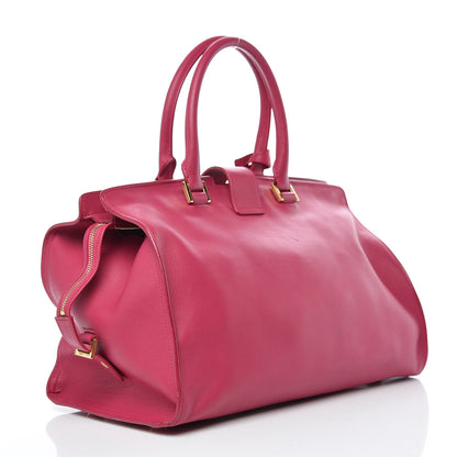 Saint Laurent Calfskin Medium Classic Y Cabas Fuchsia 3 of 19