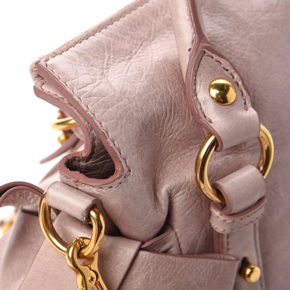 Miu Miu Vitello Lux Mini Bow Bag Mughetto 11 of 11